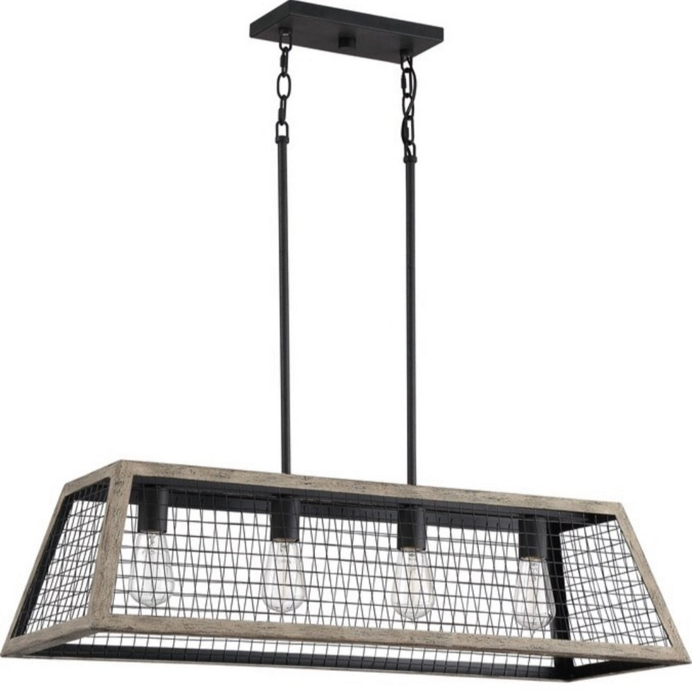 Bronwood 4-light linear chandelier Bronwood 4-light linear chandelier